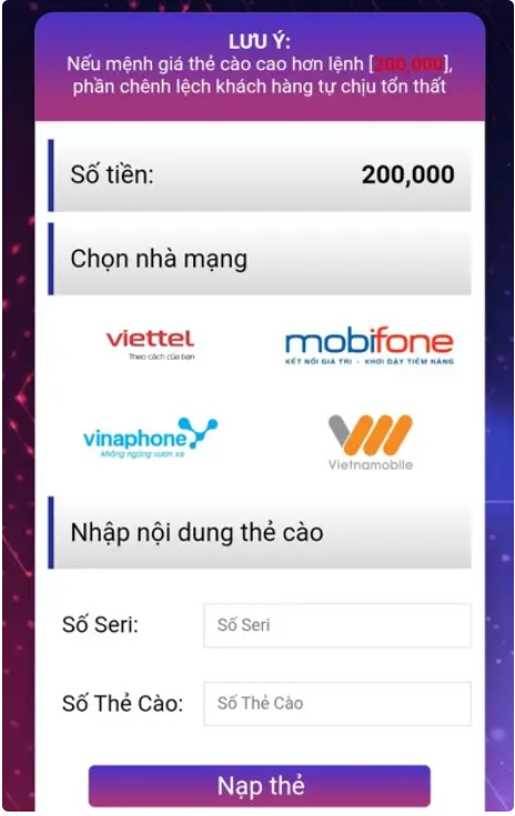 Nạp Tiền BET365